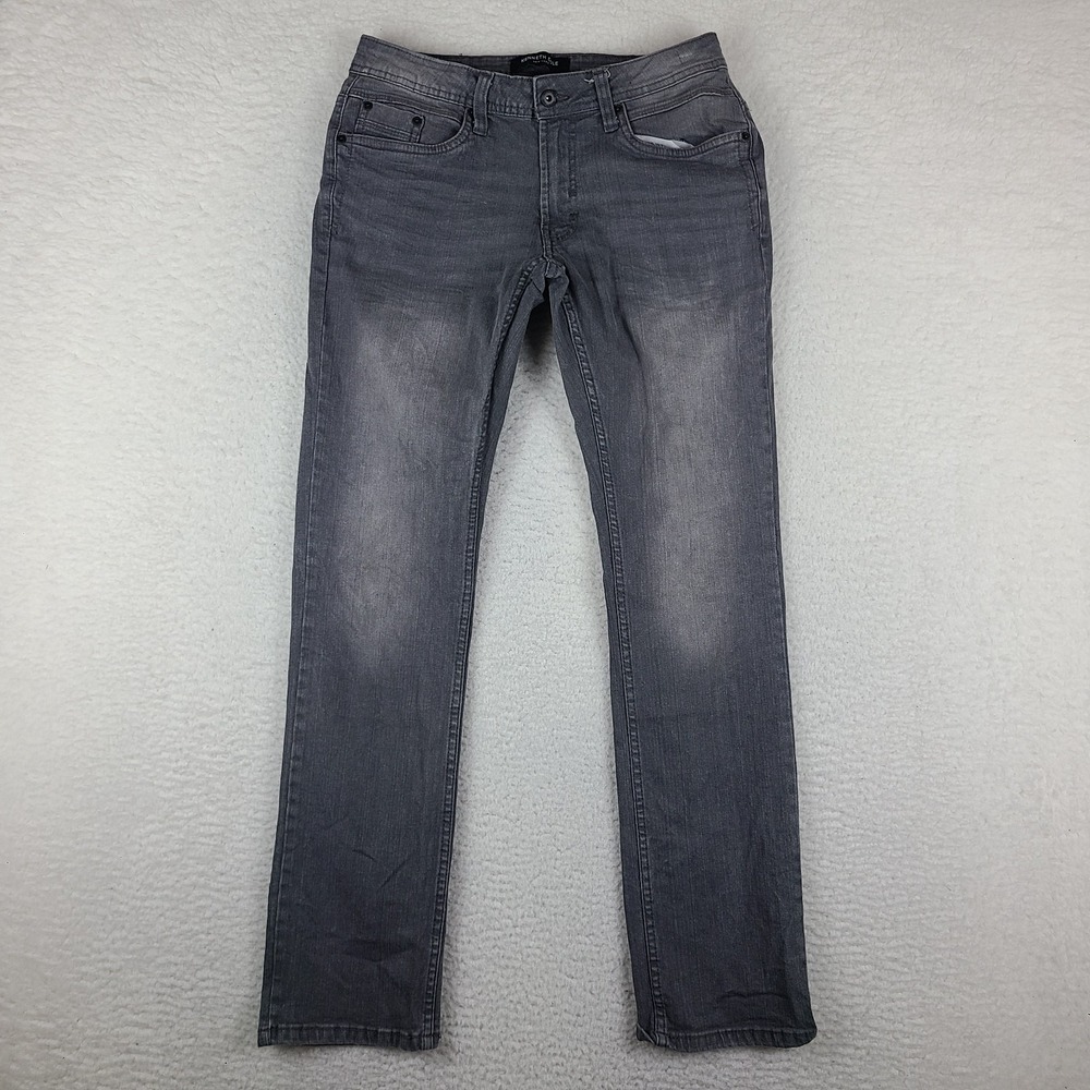 Kenneth Cole Jeans Mens 30x32 Gray Slim Fit Medium Wash‎ Denim